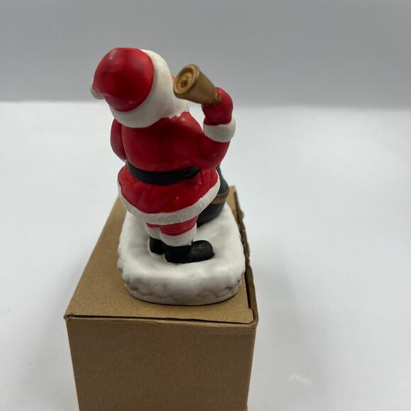 Vintage Ceramic Santa Claus Tea Light Candle Holder Christmas Decor Figurine MCM - Picture 9 of 9